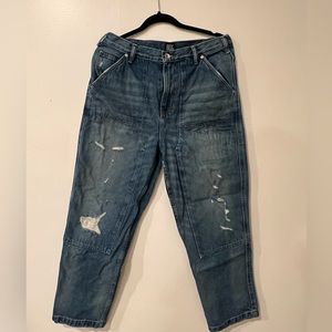 🌷Pre loved distressed baggy pants from urban outfitters men’s 32x30